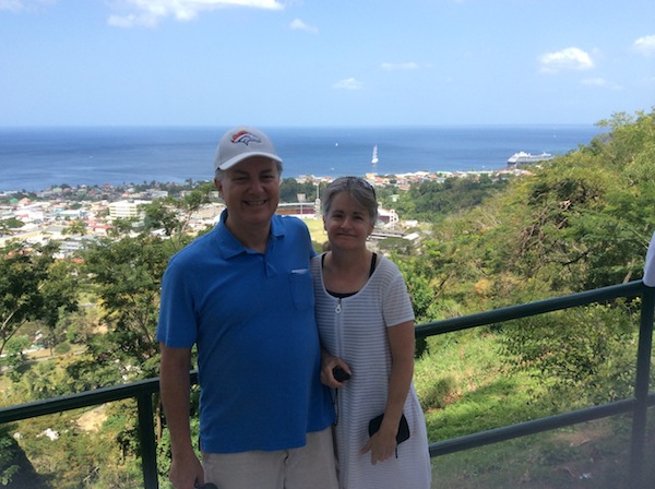 Tim & Anne Larison on Azamara Quest cruise