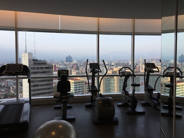 workout room at the st regis, mexico city